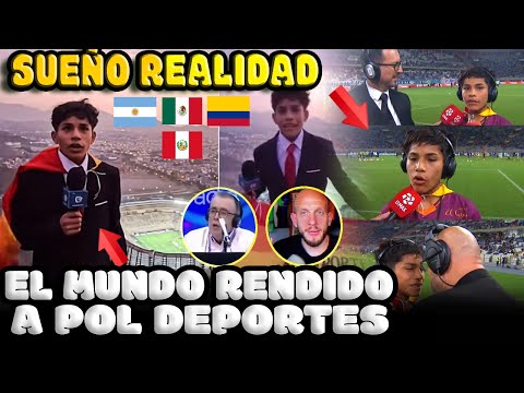 The WORLD PRESS praises Pol Deportes 🇵🇪 for his COMMENTARY and fulfills his DREAM ⚽🔥