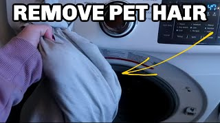 HOW TO REMOVE PET HAIR FROM BEDDING ( CLEANING HACKS TESTED)TEACH ME HOW TO CLEAN