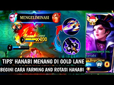 TIPS HANABI MENANG DI GOLD LANE🔥 BEGINI CARA FARMING AND ROTASI HANABI ~MLBB