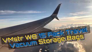 VMstr W8 Travel Vacuum Storage Bags Review – 15 Pack Space Saver with USB Pump Demo