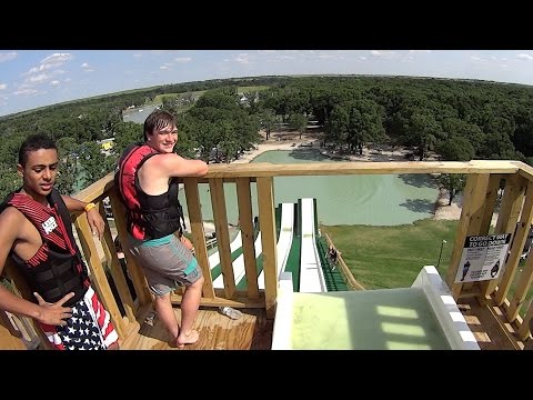 Dangerous Royal Flush Slide at BSR Cable Park