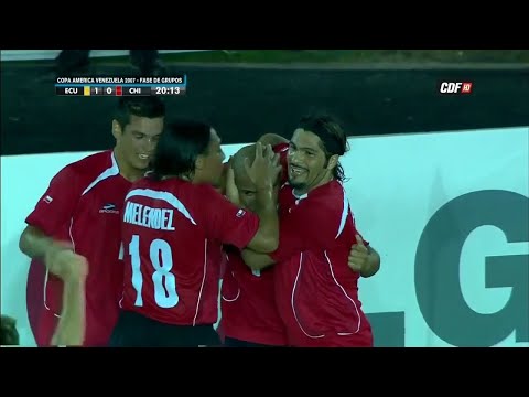 ⚽🇨🇱 Gol Humberto Suazo, Chile 1-1 Ecuador, Copa América 2007