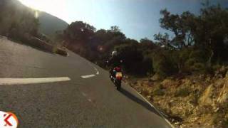 preview picture of video 'Trams en moto, GI-682, Sant Feliu de Guíxols  - Tossa de Mar, 2n tram 001'