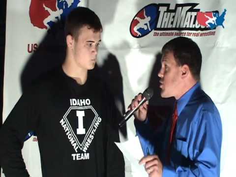 Junior Freestyle 215 pound champion Tanner Hall of Idaho