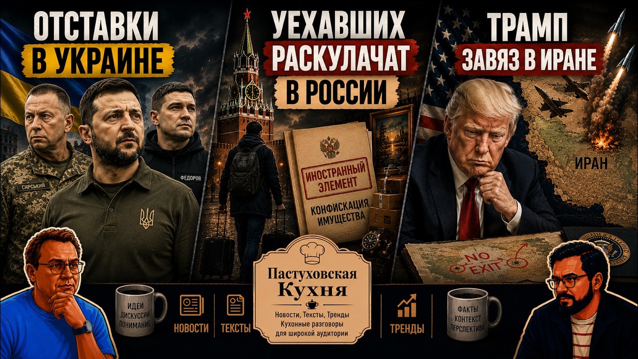 Отставки в Украине, Уехавших раскулачат в России, Трамп завяз в Иране - Пасту?