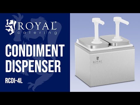 video - Condiment Dispenser - 2 pumps - 2 x 2 L