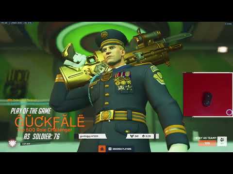 SOLDIER 76 HUGE BUFF! POTG! GALE SOLDIER 76 OVERWATCH 2 SEASON 5 TOP 500