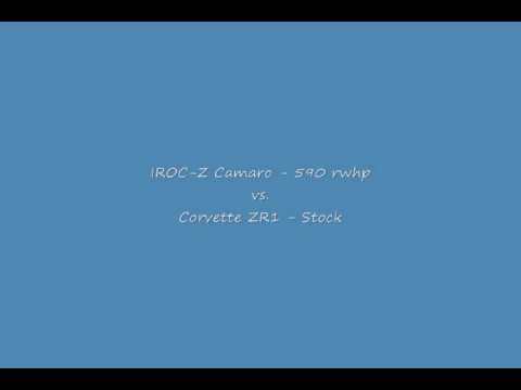 EVI built Iroc Camaro vs 2009 Stock Corvette ZR1