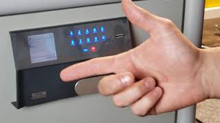 New Burg Wachter Dual Safe with biometric lock, fire and burglary rating!