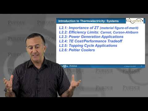 Introduction to Thermoelectricity L2.7: Systems - Summary