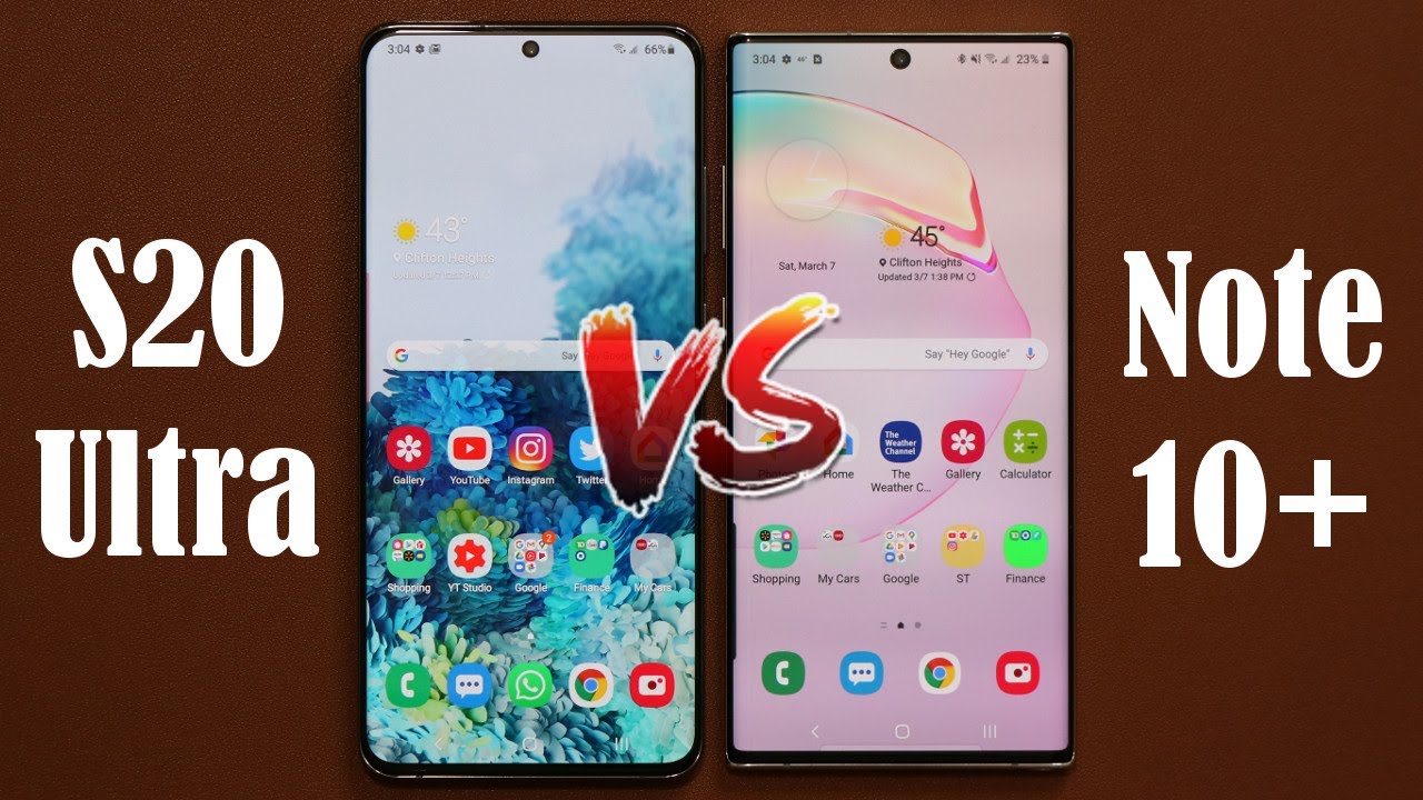 Samsung Galaxy S20 Ultra vs Galaxy Note 10 Plus - Full Comparison