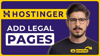 How To Add Privacy Policy In Hostinger Website 2026 | Add Legal Pages 
