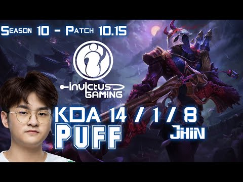 IG Puff JHIN vs CAITLYN ADC - Patch 10.15 KR Ranked