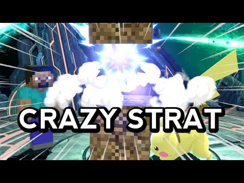 Steve's LIGHTNING ROD Technique in Smash Ultimate - Tricks & Glitches Showcase