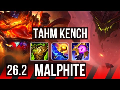 TAHM KENCH vs MALPHITE (TOP) | 49K damage, Good KDA: 18/2/4 | EUW Master | 26.2