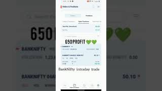 650 profit 💚💚 BankNifty intraday live trading| Trading in Kotak securities