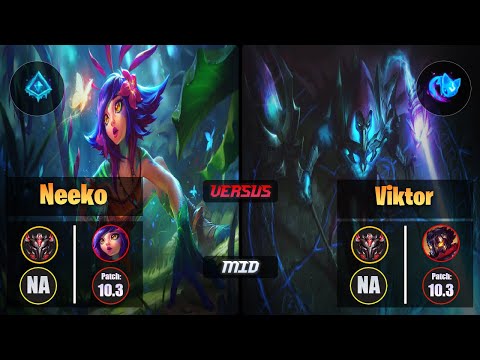 GrandMaster NEEKO [Glacial Augment] (Mid) VS  VIKTOR - Grandmaster NA Patch 10.3