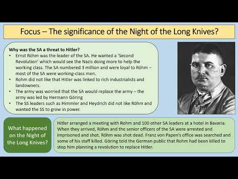 AQA GCSE History Germany 1890-1945 - Topic 6: The establishment of Hitler's dictatorship 1933-1934