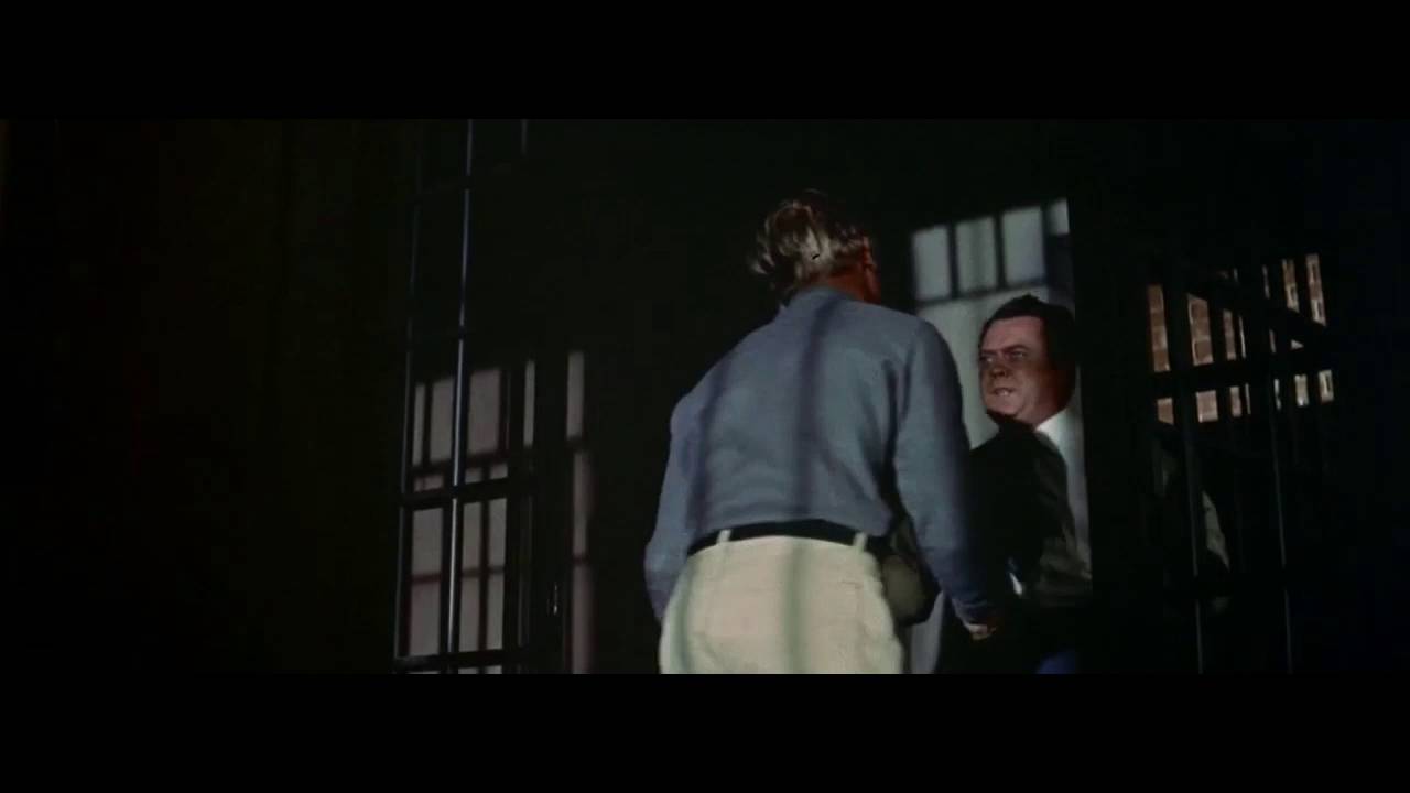 Gunman's Walk by Phil Karlson: jail gunfight