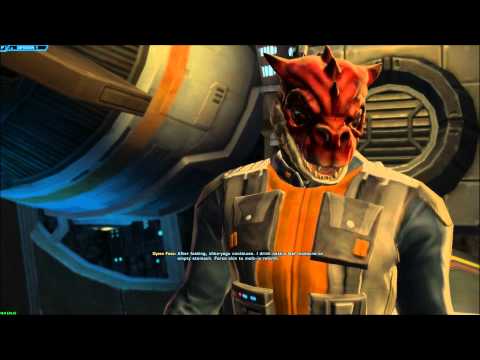 SWTOR JC Eighth Conversation with Qyzen Fess - A Taste of Medicine