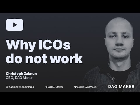 DAO Maker CEO on why crypto fundraising model ICO do not work