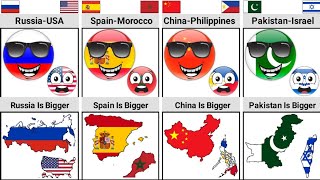 Who is Shorter in Land ? Enemy Countries Map [Countryballs] | Times Universe