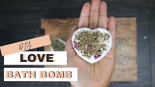 Natural Bath Bomb with Yoni Herbs | Health Self Care DIY #short