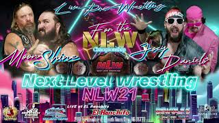 Next Level Wrestling (C) Joey Daniels vs Moonshine Russell | Match Card |  #NLW21