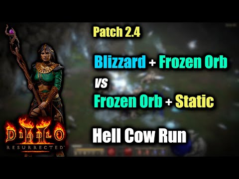 Blizzard and Frozen Orb at the same time! - Patch 2.4 Diablo 2 Resurrected