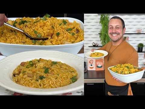 Arroz con pollo y salchichas en 10 minutos: aprende cómo hacerlo paso a paso con Foodmakers Recetas