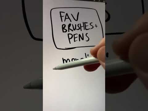 Favorite Pens and Brushes in Procreate