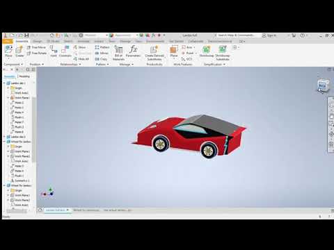 I made a Sports car in Inventor