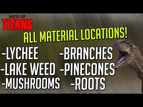 Path Of Titans - All Material Locations! (Quest Items)