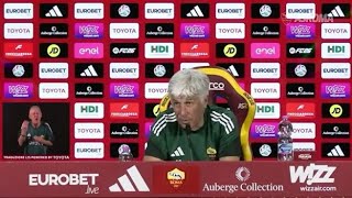 Roma-Atalanta, Gasperini si commuove parlando di Percassi e se ne va in lacrime