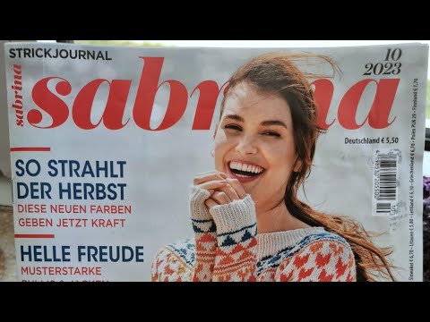 "САБРІНА" 10/2023🇩🇪🇺🇦 Огляд журналу по в'язанню ✨ 🧶