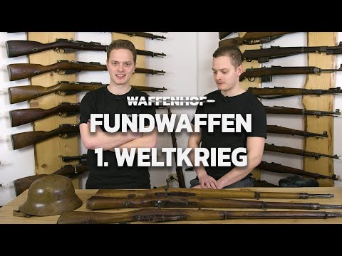 Fundwaffen aus dem 1. Weltkrieg - Gewehr 98, Luger P08, Nagant 91