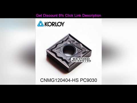 Slide Original Korloy CNMG120404-HS PC9030 CNMG120404 CNMG 120404 Carbide Inserts for Stainless Ste