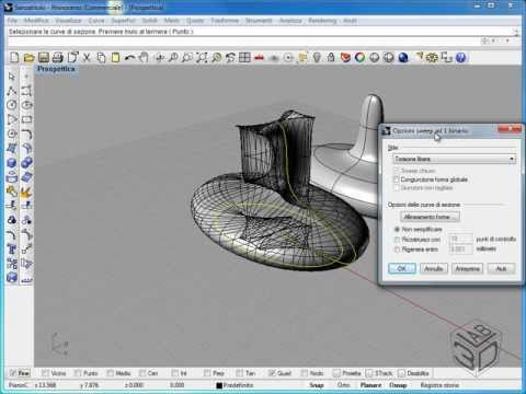Video corso di McNeel Rhinoceros V4 - Rivoluzione su un binario