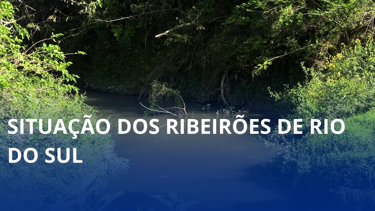 Ribeirões de Rio do Sul. Situação é crítica e limpeza depende de projetos