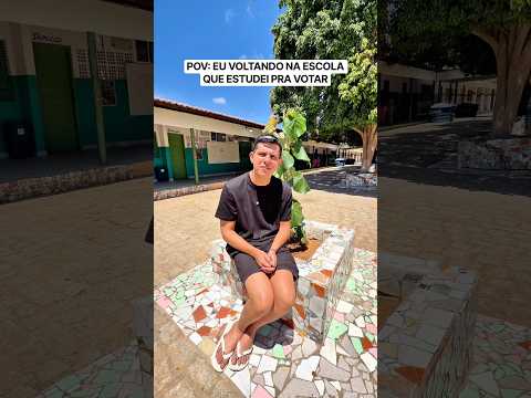 A SENSAÇÃO DE VOLTAR NA ESCOLA QUE ESTUDEI PRA VOTAR