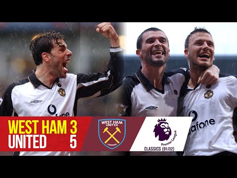 Premier League Classic | West Ham 3-5 Manchester United | 2001/02 | West Ham v Manchester United