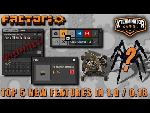 Factorio Top 5 New Features & Changes in 1.0 / 0.18 Update - With Short Tutorial For Each