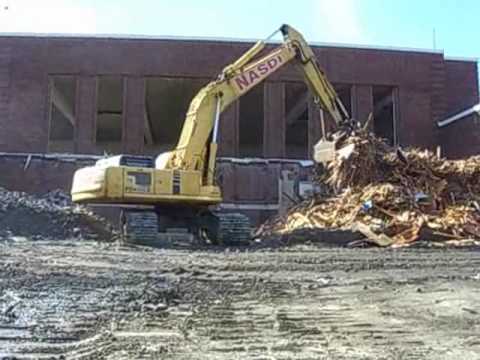 Demolition begins on Belmont's Wellington School