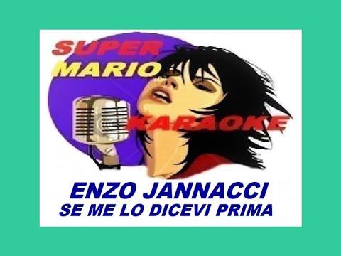 ENZO JANNACCI - SE ME LO DICEVI PRIMA - KARAOKE