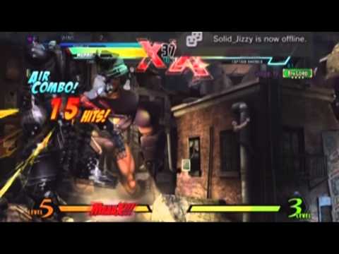 UMvC3 mini - Morrigan Rushdown overhead on poor, poor sentinel