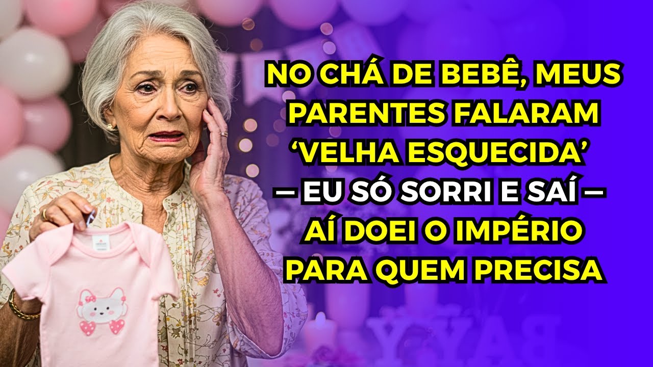 Meus Familiares no Chá de Bebê: "Velha Esquecida" — Eu Só Saí — Aí Doei TUDO da Família pra Caridade