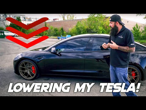 How To Lower Your Tesla | Installing Coilovers On My 2021 Tesla Model 3