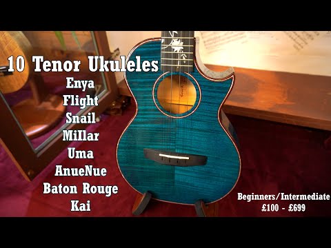 10 excellents ukulélés ténor pour débutants/intermédiaires : Enya, Snail, Flight, UMA, Millar et ...