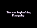 Laura Pausini - It's not goodbye lyrics [Sweet ...