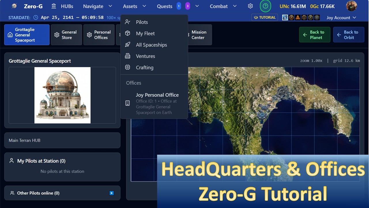 HQ and personal office tutorial
